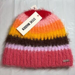Steve Madden Multicolor Striped Beanie